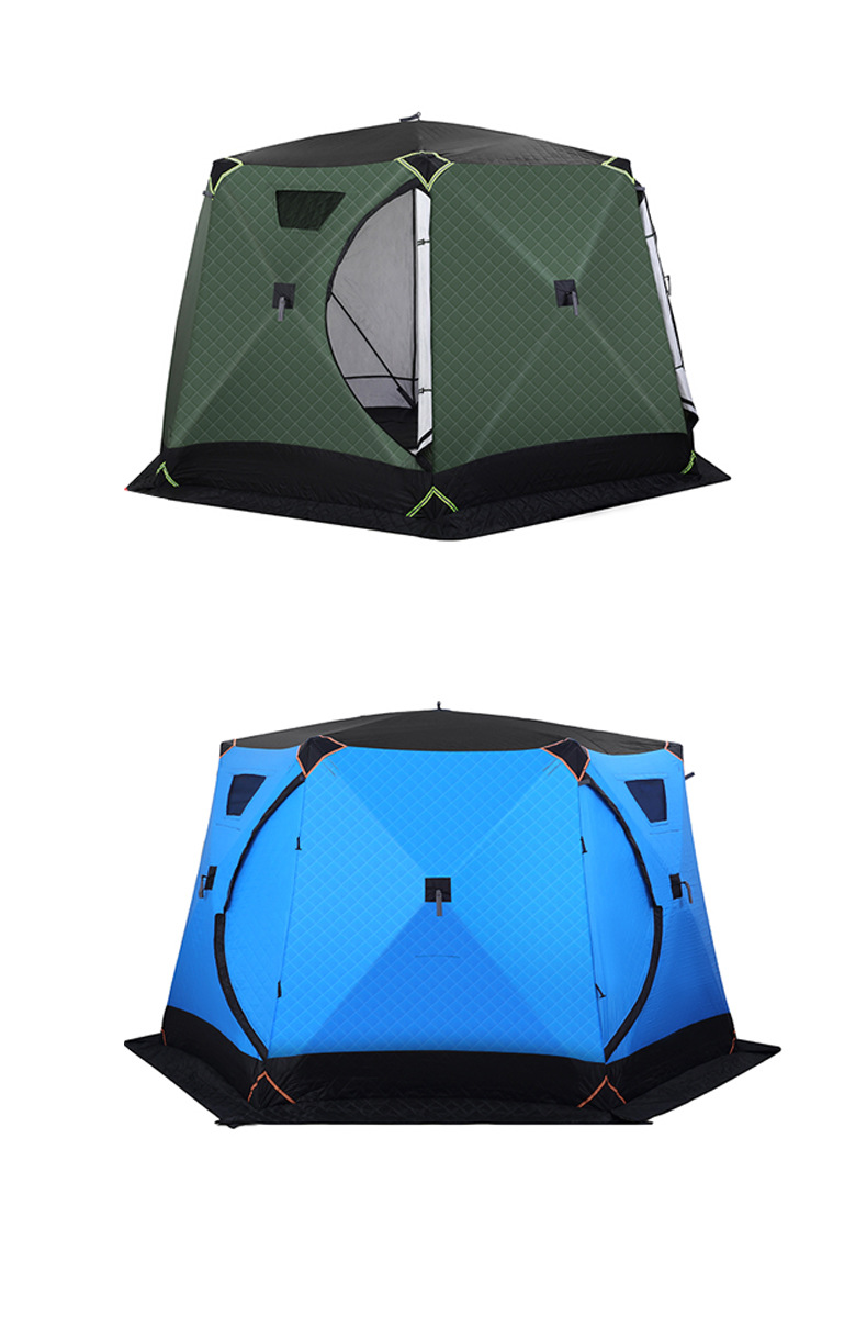 Outdoor Leisure Winter Fishing Tent Night Fishing Overnight Warm Insulation Thickened Quilted Ice Fishing Tent Fishing Camping Tent