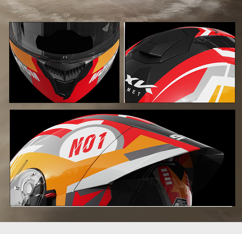 3C/DOT Motorcycle Helmet for Men and Women, All-Season Riding Open-Face Helmet, Winter Warm Riding Safety Helmet