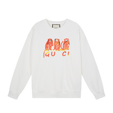 高版潮奢GU家25FW秋冬新款动物系列猴子印花男女宽松卫衣外贸跨境