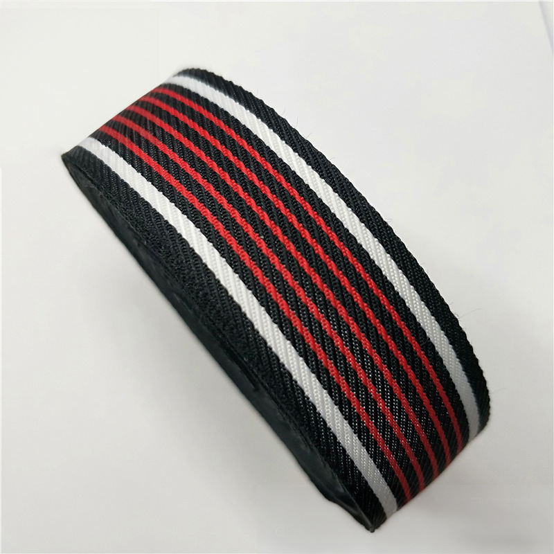 100D banda de banda de poliéster densa tricolor banda de banda de banda de banda lateral ropa bolsa accesorios en stock al por mayor