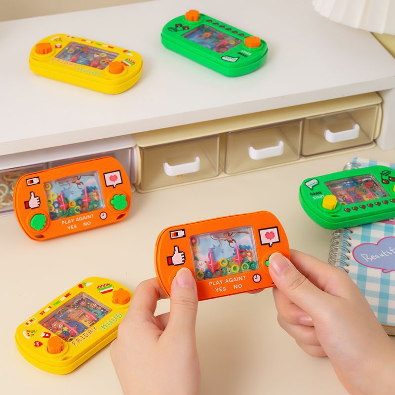 (2개) HUARONG ROAD 직소 퍼즐 링 워터 머신 2 대 1 듀얼 사용 어린 시절 추억 팜 워터 링 게임 머신 향수