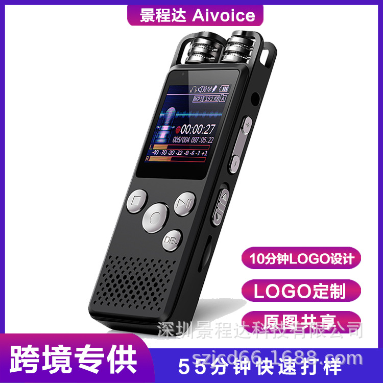 Pluma de grabación de suministro directo de fábrica Pluma de grabación de reducción de ruido HD Pantalla de color remoto Estudiante portátil Pluma de grabación especial