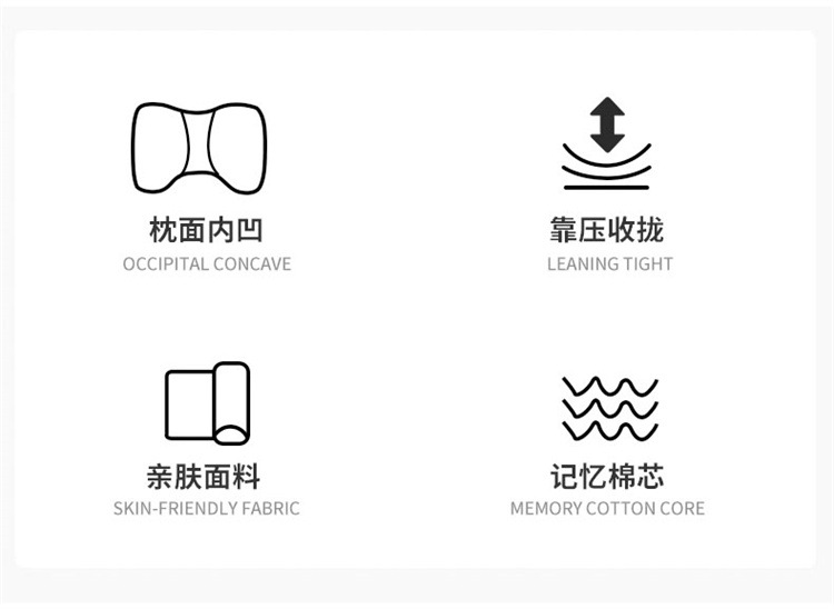 General Motors Headrest Car Pillow Car Neck Pillow Lumbar Support Pillow Memory Foam Comfort Pillow Lumbar Support Car Seat