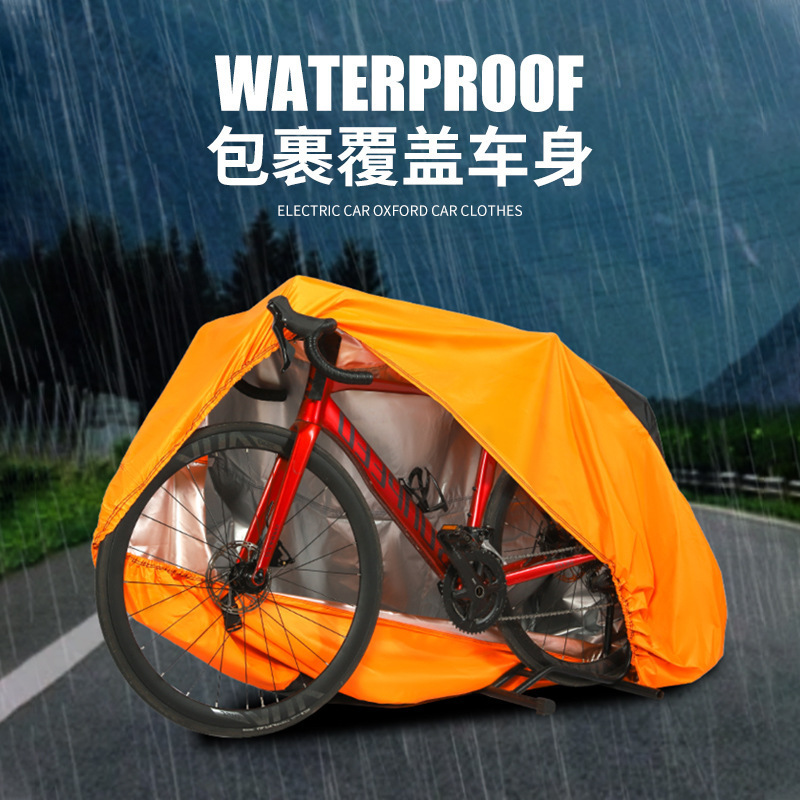Thickened Bicycle Cover Bicycle Cover Rain Cover Dust-proof Sunscreen Universal Highway Mountain Coat Sunshade Rain Cover