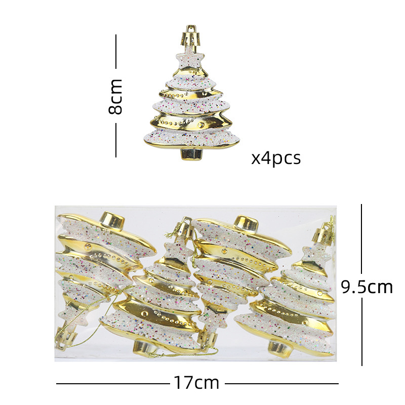 国境を越えた卸売新しいクリスマスボール特殊な形のクリスマスツリー装飾小道具クリスマスペンダントプラスチックボール塗装クリスマスツリー|undefined
