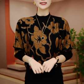 圆领常规款透气长袖短袖T恤冬季半高领百搭图片色印花其它修身型