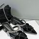 Summer 2025 Outer Wear Patent Leather Baotou High Heel Thick Heel Half Slippers Women's Sandals and Slippers Pointed French Half Shoes