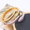 Fashionable bracelet, zirconium, accessory, European style, bright catchy style