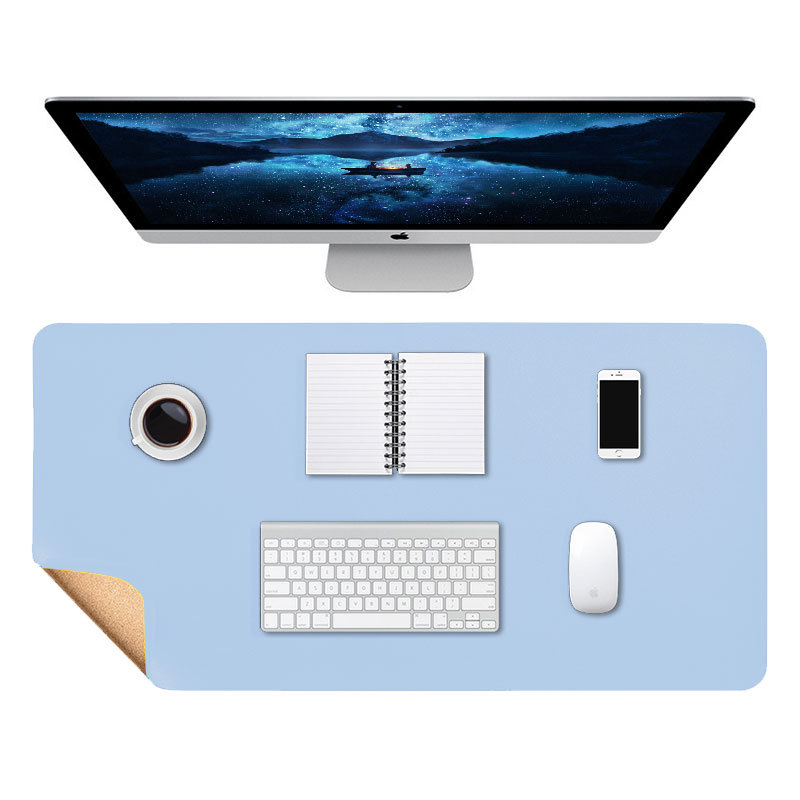 Mesa de té de gran tamaño alfombrilla de ratón de gran tamaño de corcho alfombrilla de ratón de cuero estera de mesa de oficina estudiante grande almohadilla de escritura