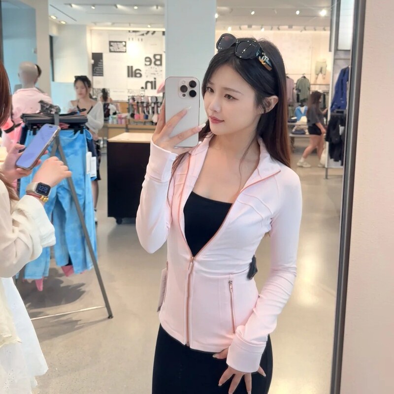 SWIFT SPEED European and American yoga sports jacket women's stretch zipper running yoga long-sleeved top workout clothes SWIFT SPEED European and American yoga sports jacket women's stretch zipper running yoga long-sleeved top workout clothes