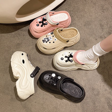 �W�t��׶���ЬŮʽ �羳��Ʒ����ɳ������Ь10cm��ʺ�ж���Ь