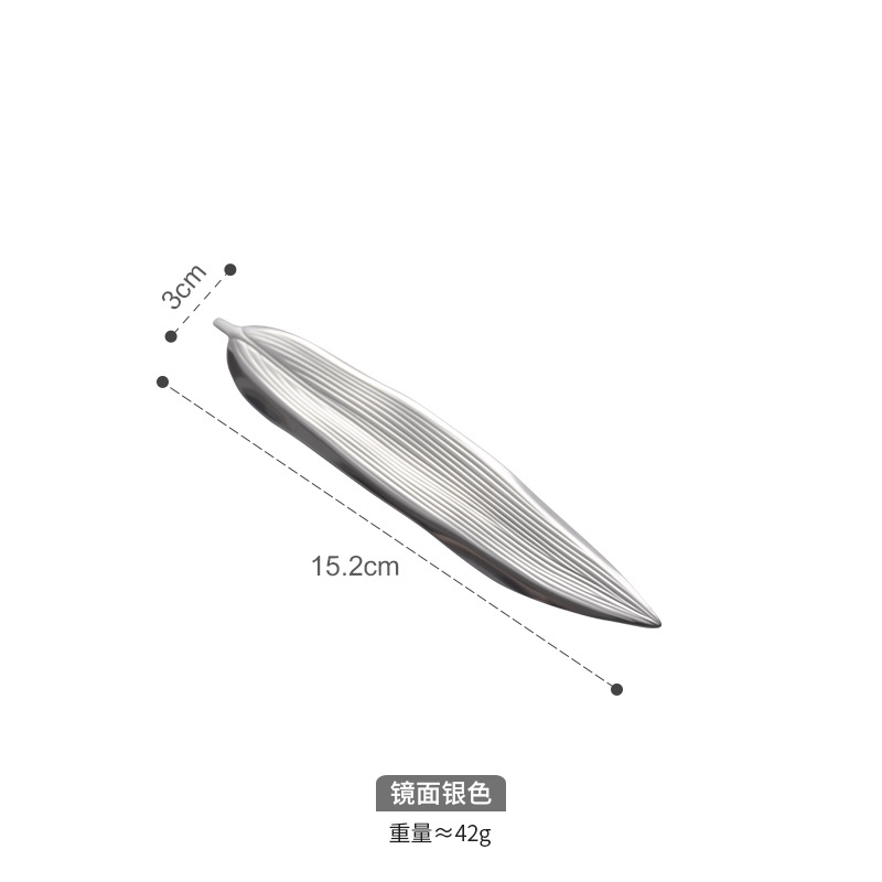 Creativo de la hoja de sauce palillos titular hogar palillos públicos soporte de metal espejo 304 de acero inoxidable cuchara titular hotel restaurante Mesa
