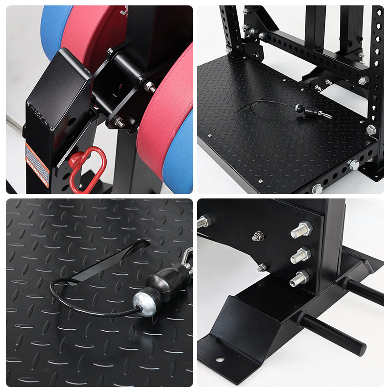 Rinoceronte profundo pescador máquina de cuclillas gimnasio conjunto completo de entrenamiento de piernas entrenamiento de cadera equipo de entrenamiento de fuerza comercial push push