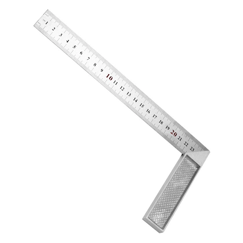 Деревообрабатывающая линейка с прямым угловым поворотом L-образная линейка с поворотом на 90 градусов большая длинная линейка из нержавеющей стали с толстой угловой линейкой