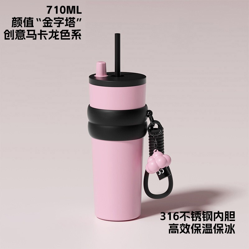 外贸款冰霸杯不锈钢保温保冷吸管杯大容量高颜值便携车载杯|undefined