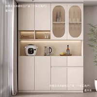 Буфет из цельного дерева, встроенный настенный шкаф для хранения в гостиной, домашний шкаф для хранения, винный шкаф, многофункциональный легкий роскошный простой шкаф для хранения