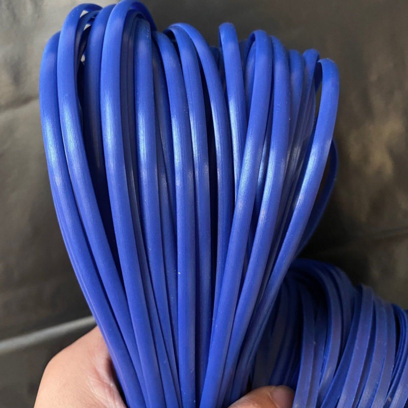 Imitación de ratán 5mm material de tejido de ratán plano hilo de ratán bolsa tejida de ratán de imitación bricolaje sellado de ratán de plástico hecho a mano