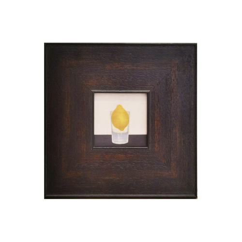 Solid Wood Niche Lemon Pattern Retro Oil Painting Modern Decorative Wall Art Framed Chinese Style Art Medieval Feel