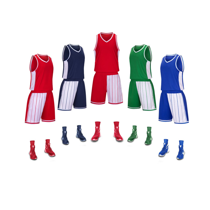 New Basketball Suit Men's and Women's Set z Team Uniform Student Competition Training Basketball Suit Parent-Child Printing Sports Vest