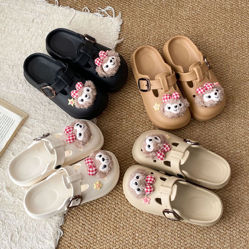 Thick-Soled Half-Slip Women's Shoes 2025 New Summer Outdoor Non-Slip Beach Shoes Height-Increasing Eva Women's Clogs