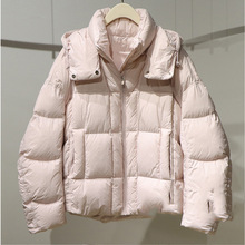 2025冬季新款女装连帽羽绒服女蓬松面包服时尚保暖外套3GA280361