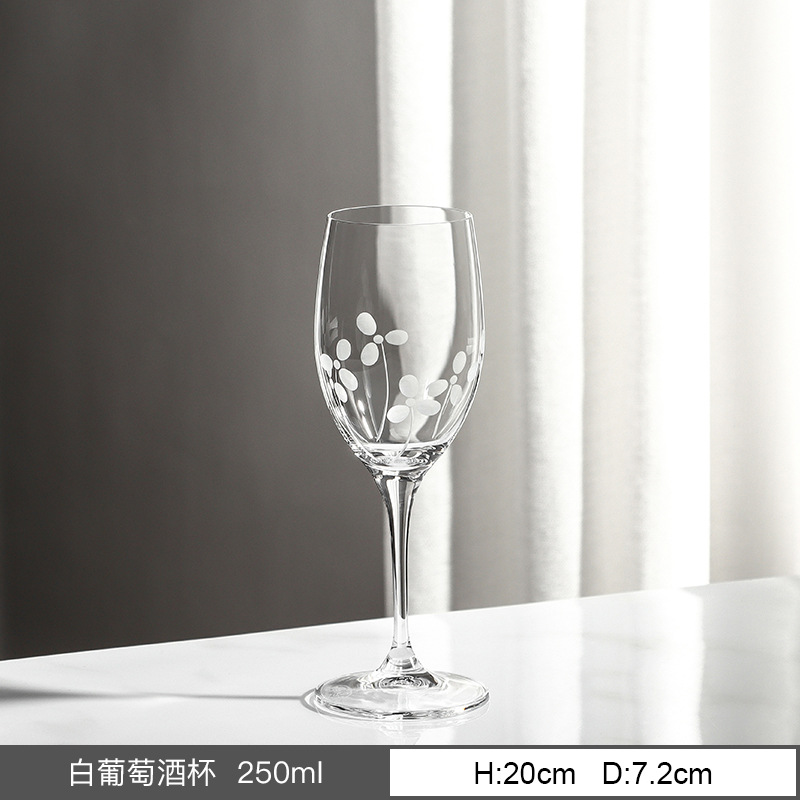 Importación checa de cristal Crystalex tazas de vino alto pie tazas de vino tazas de champán tazas de vidrio tallado casero