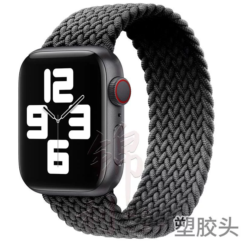 Ремешок для часов (Apple) нейлоновый тканый эластичный однослойный, 22 мм пластиковый разъем, длины 125–165 мм