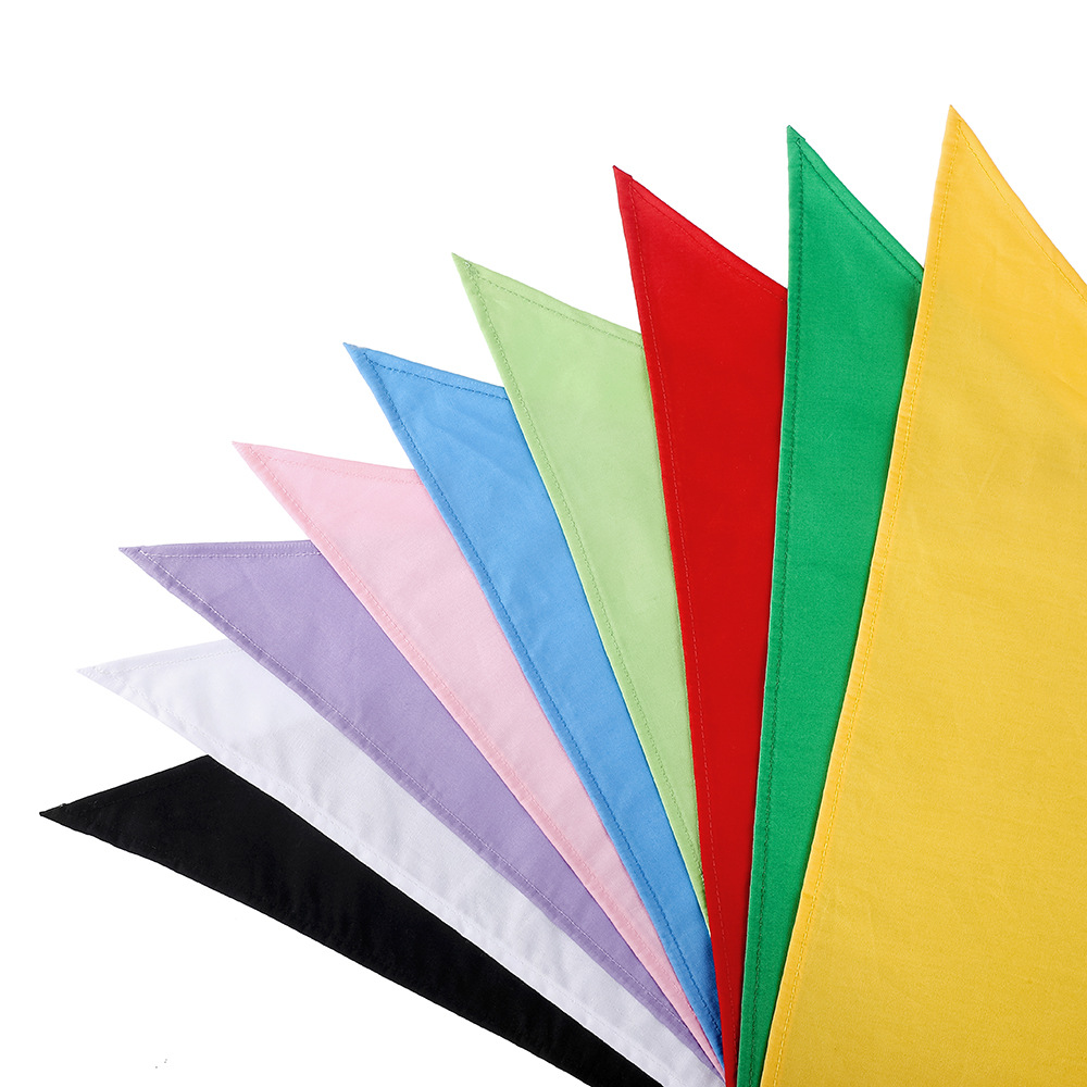 Nueva toalla de saliva de perro mascota de algodón transfronterizo, bufanda de cuello con estampado, bufanda cuadrada de anacardo, perro pequeño