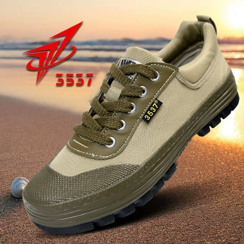 3537 оригинальная обувь Jiefang для мужчин и женщин, износостойкая рабочая обувь для альпинизма, желтые резиновые туфли для стройплощадки, повседневная обувь, парусиновая обувь для защиты труда