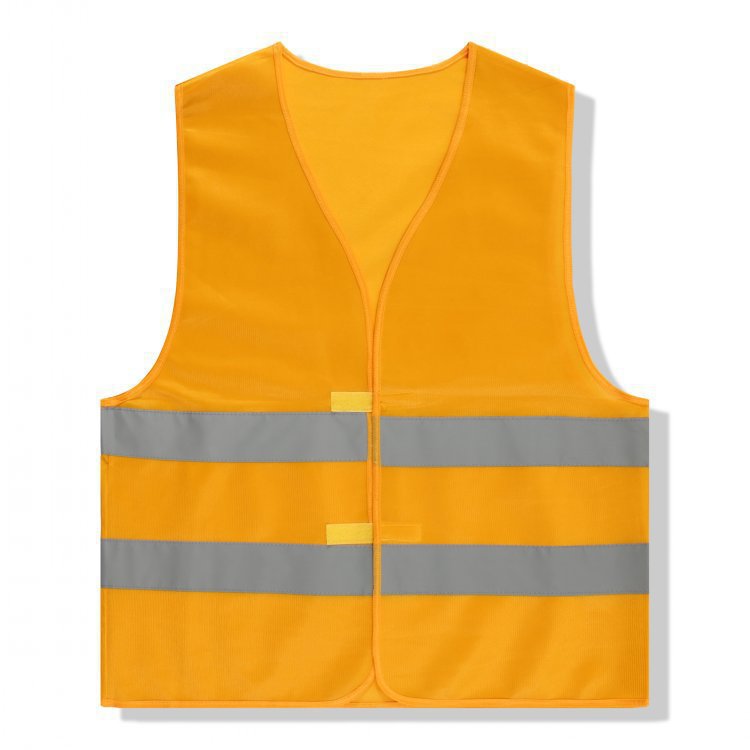 Chaleco de Seguridad Reflectante de Poliéster Alta Visibilidad, Reflectante, para Seguridad Vial y Motocicleta