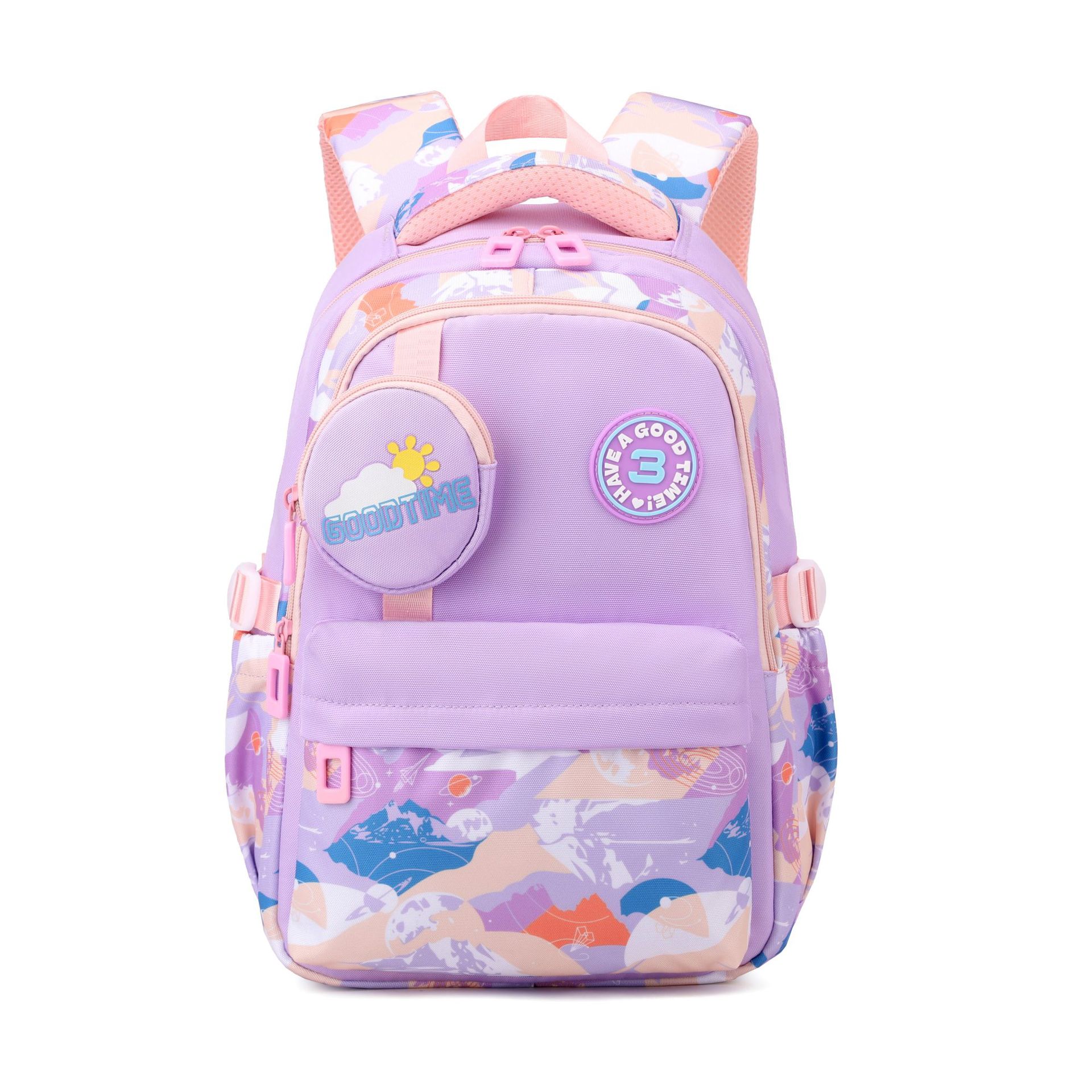 Nuevo pez natural jardín de infantes clase grande - 2 grados mochila pequeña bebé lindas mochila para niños y niñas para reducir la carga de la cresta