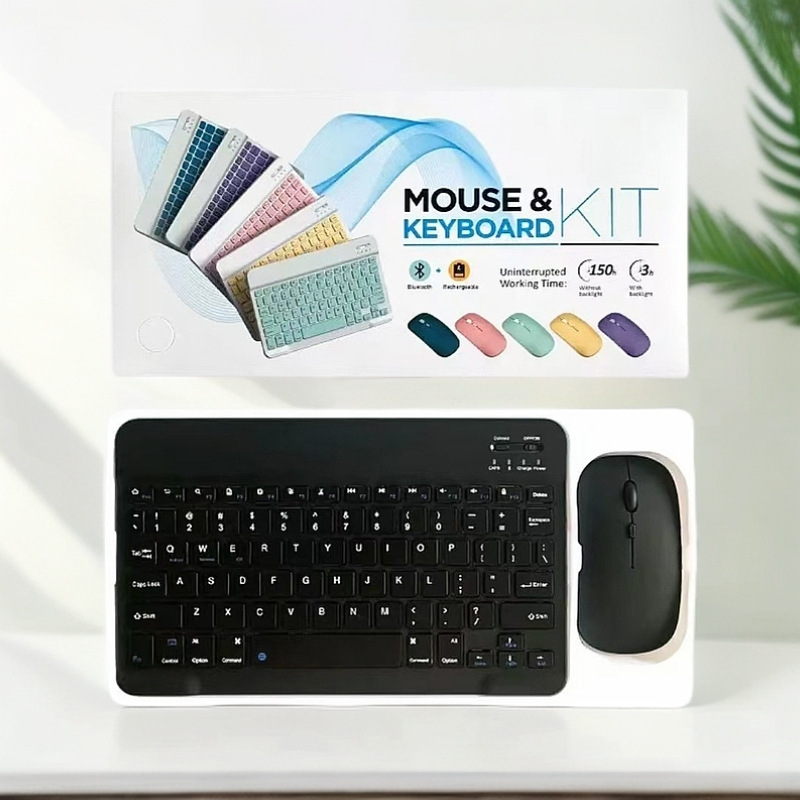 iPad Huawei Xiaomi Mobile Phone Tablet Notebook Universal Wireless Bluetooth Keyboard and Mouse Set Office Keyboard
