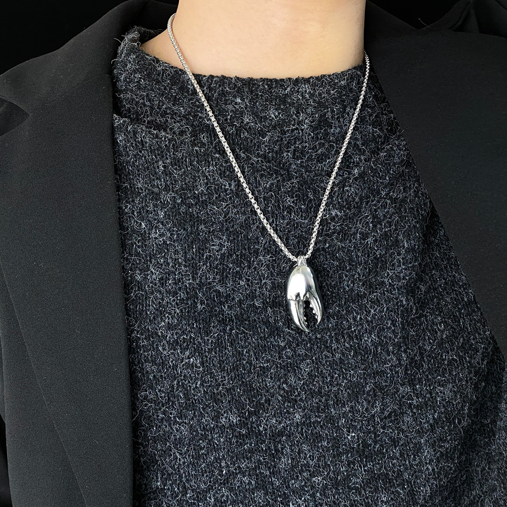 Collier Pour Hommes En Acier Titane display picture 6