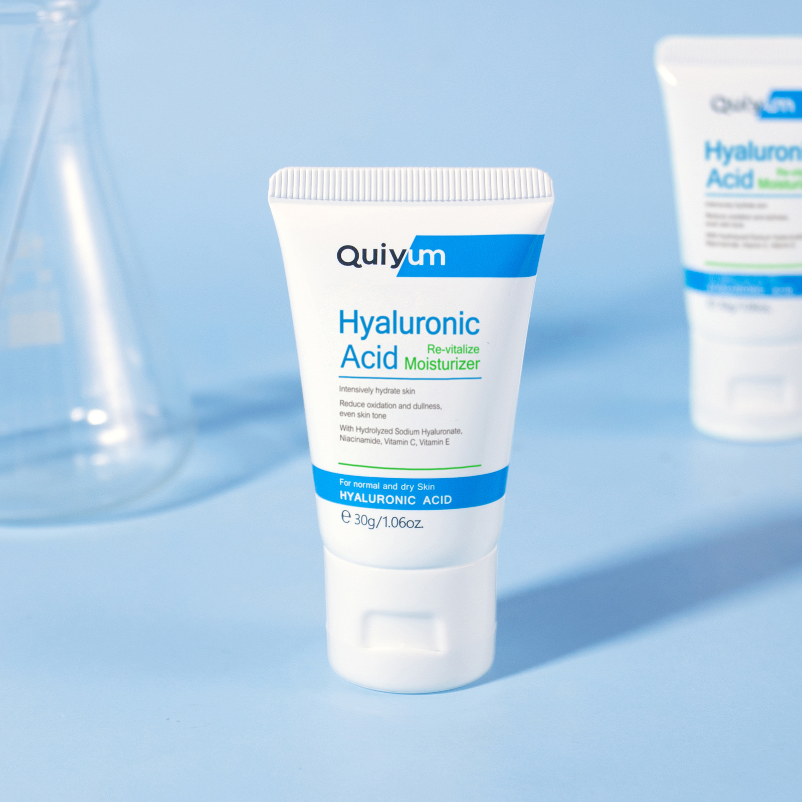 Cross-border QUIYUM Hyaluronic acid Cream 30g soft tube hydrating, Moisturizing and brightening skin tone manufacturer one-piece consignment in stock undefined