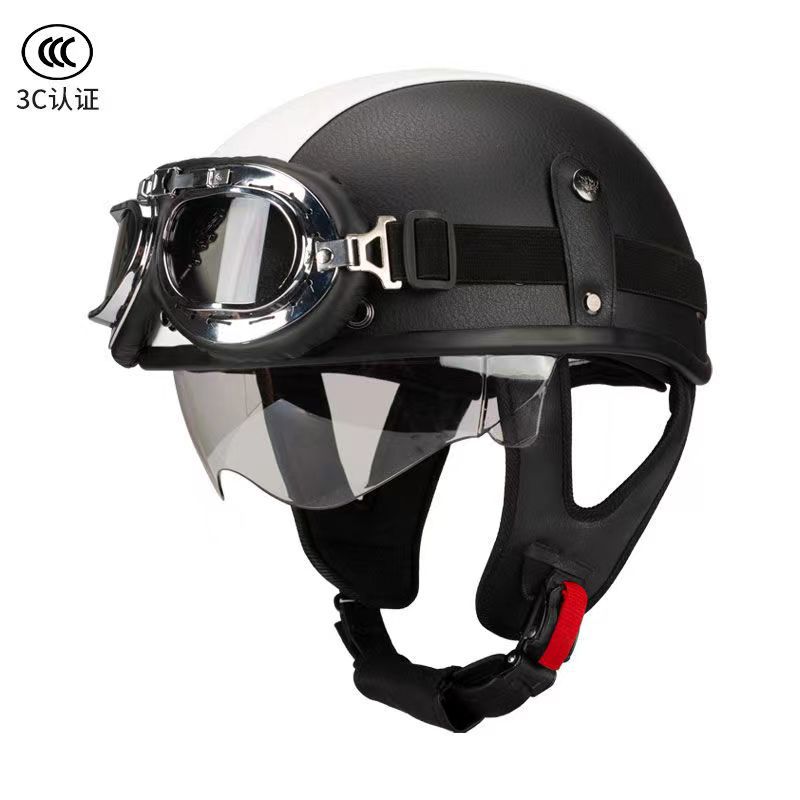 흑백 컬러 블록 실버 프레임 미러