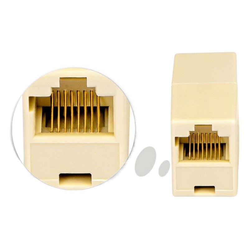 Cable de red RJ45 conector de cable de red a tope de red de conexión recta a través de cable de red de extensión de cabeza 100 Unids/Pack