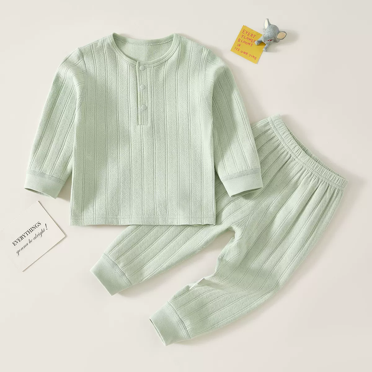 宝宝套装全棉分体打底内衣婴儿衣服春秋儿童秋衣秋裤睡衣家居服