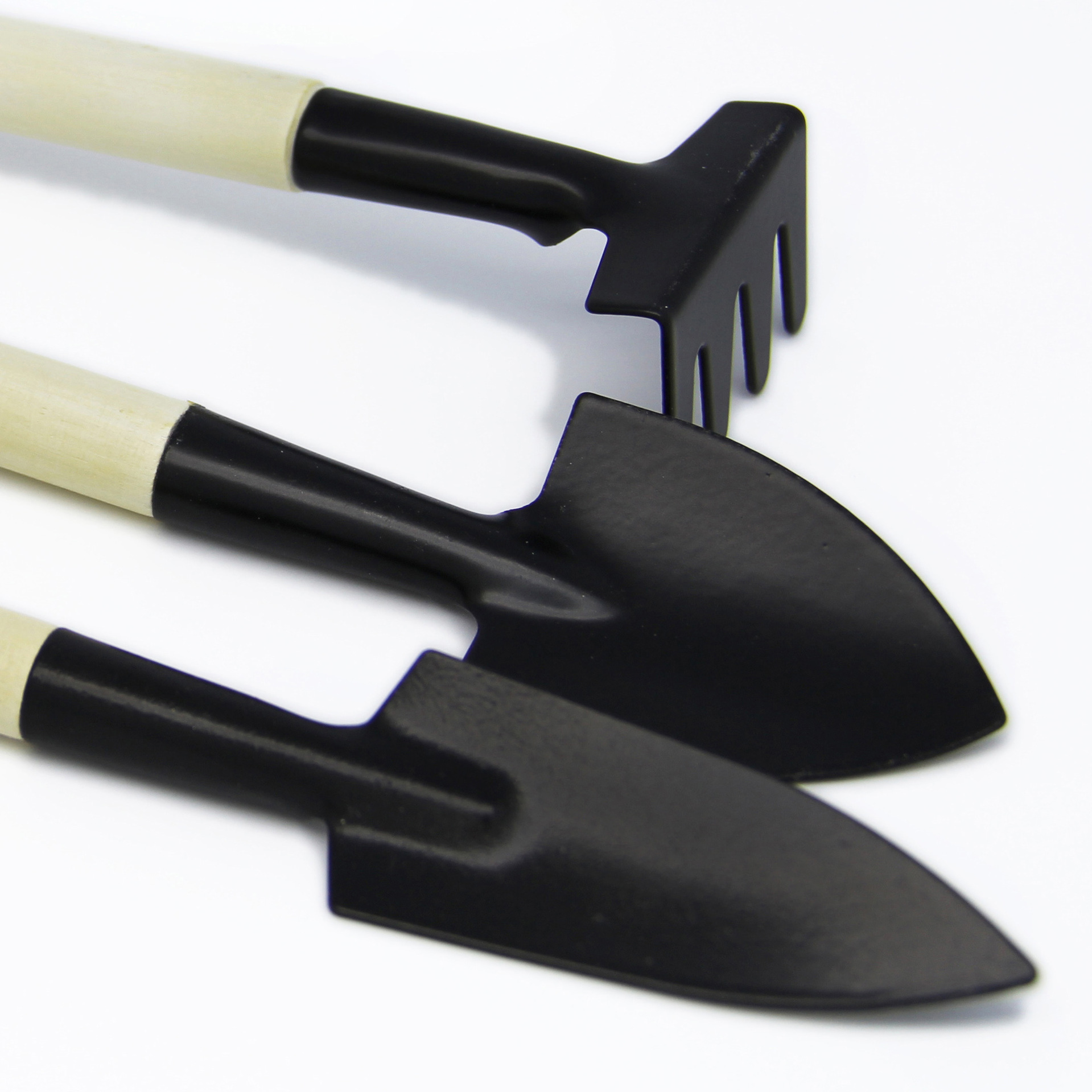 园艺工具三件套 微景观迷你园林工具 小铁铲 耙 锹 植物盆栽种花