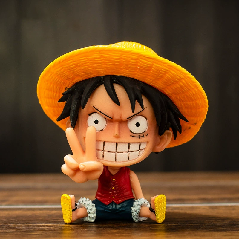 Q версия One Piece Datou Luffy Sonjo Bayes Emperor Doll Doll Blind Anime Swing Pack wholesale