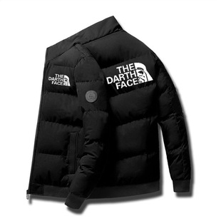 2024 Winter New Men's Casual Cotton Clothes Printed Thickened Men's Pure Cotton Stand Collar Cotton Clothes Jackets Casual Men's Clothes