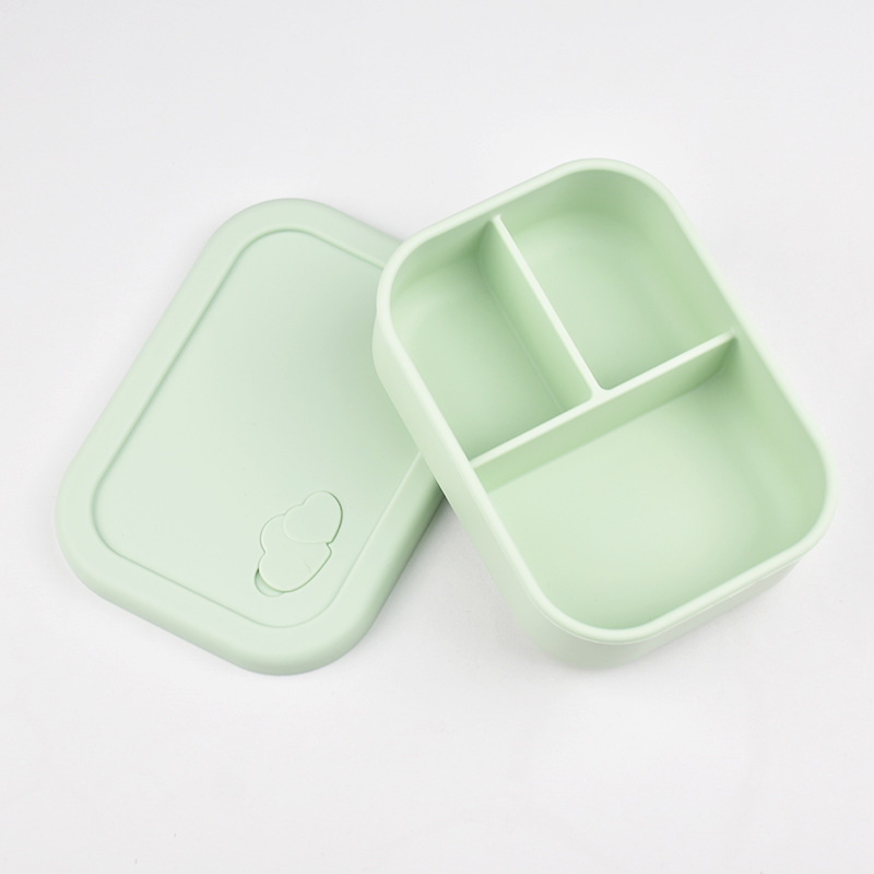 食品级硅胶饭盒可进微波炉加热学生上班族午餐盒分格便当盒保鲜盒|undefined