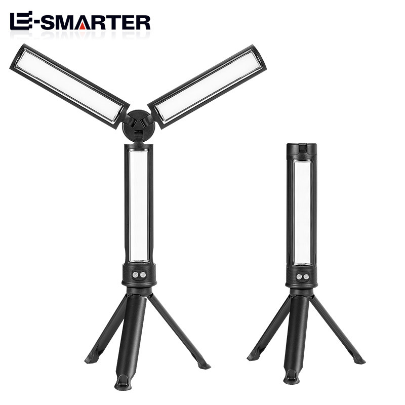 Transfronterizo nueva luz LED de inspección plegable con soporte de carga USB multifuncional reparación de automóviles luz de trabajo portátil