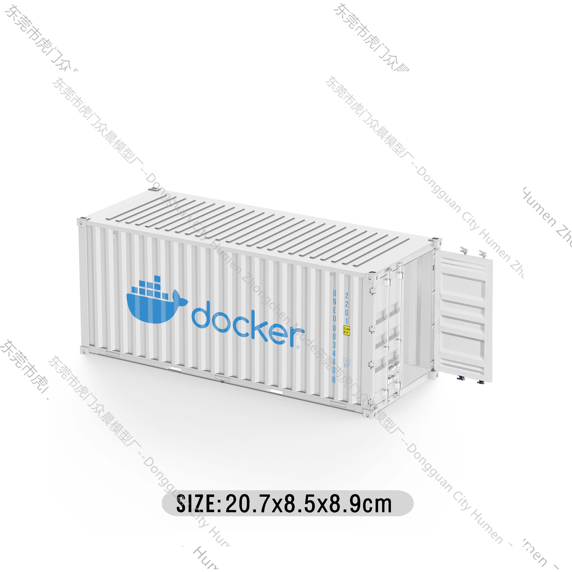 Modelo de contenedor mediterráneo Pequeños adornos industria logística Regalo de acompañante de negocios Soporte de impresión de logotipo gráfico