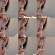 925银针珍珠耳环女小众设计感气质耳圈高级感精致复古耳饰品批发