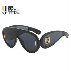 抗 UV 新しいクロスボーダーブラックサングラス男性用 VU400 ファッションサングラスイントレンドハイエンドメガネ女性用