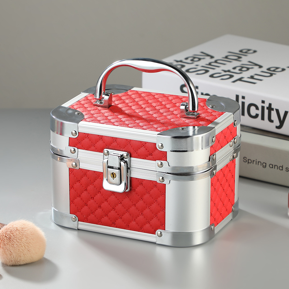 Maletín Cosmético de Aluminio Multicapa para Maquillaje