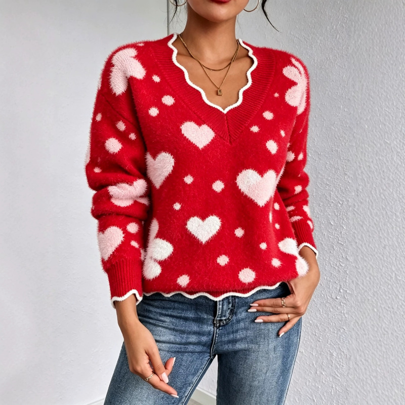 2026 Amazon Independent Station Cross-Border Best-Selling Warm 3D Printed Autumn/Winter Women's Wave Collar Sweater 2026 Amazon Independent Station Cross-Border Best-Selling Warm 3D Printed Autumn/Winter Women's Wave Collar Sweater