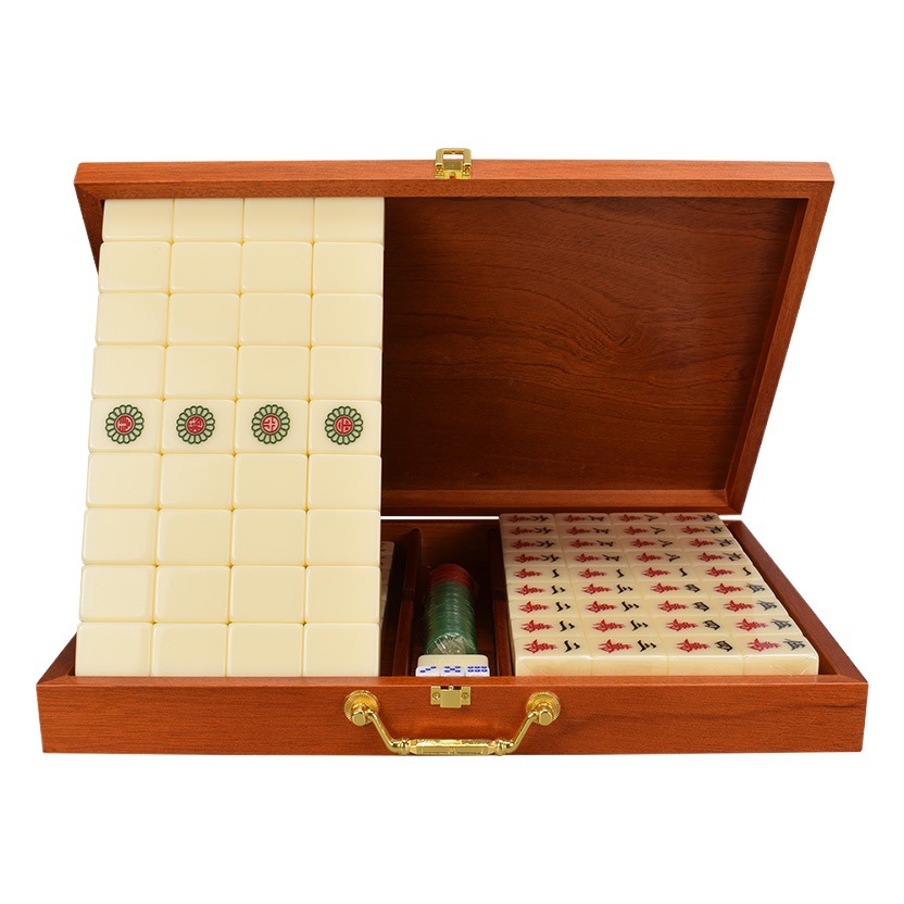 Yusheng Mahjong Brand Mibai Mahjong Household Hand Rubbing Large Hand Playing Mahjong Brand Sparrow Brand 144