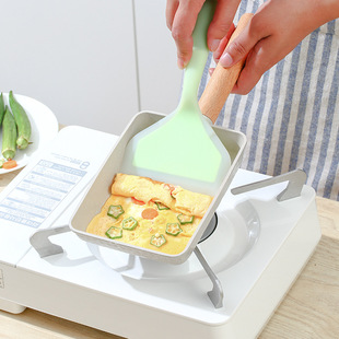 Wholesale thickened aluminum Jade burning square maifan stone frying pan egg roll mold pan gas stove mini household