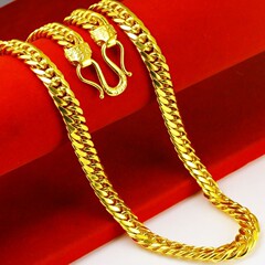 ベトナムの沙金は金福を厚くして社長のネックレスの金店を掛けます。